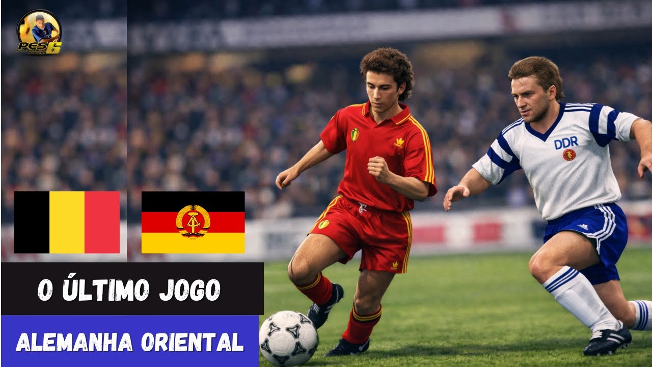 O Fim de uma seleção: Bélgica x Alemanha Oriental – PES 6 (60 FPS)