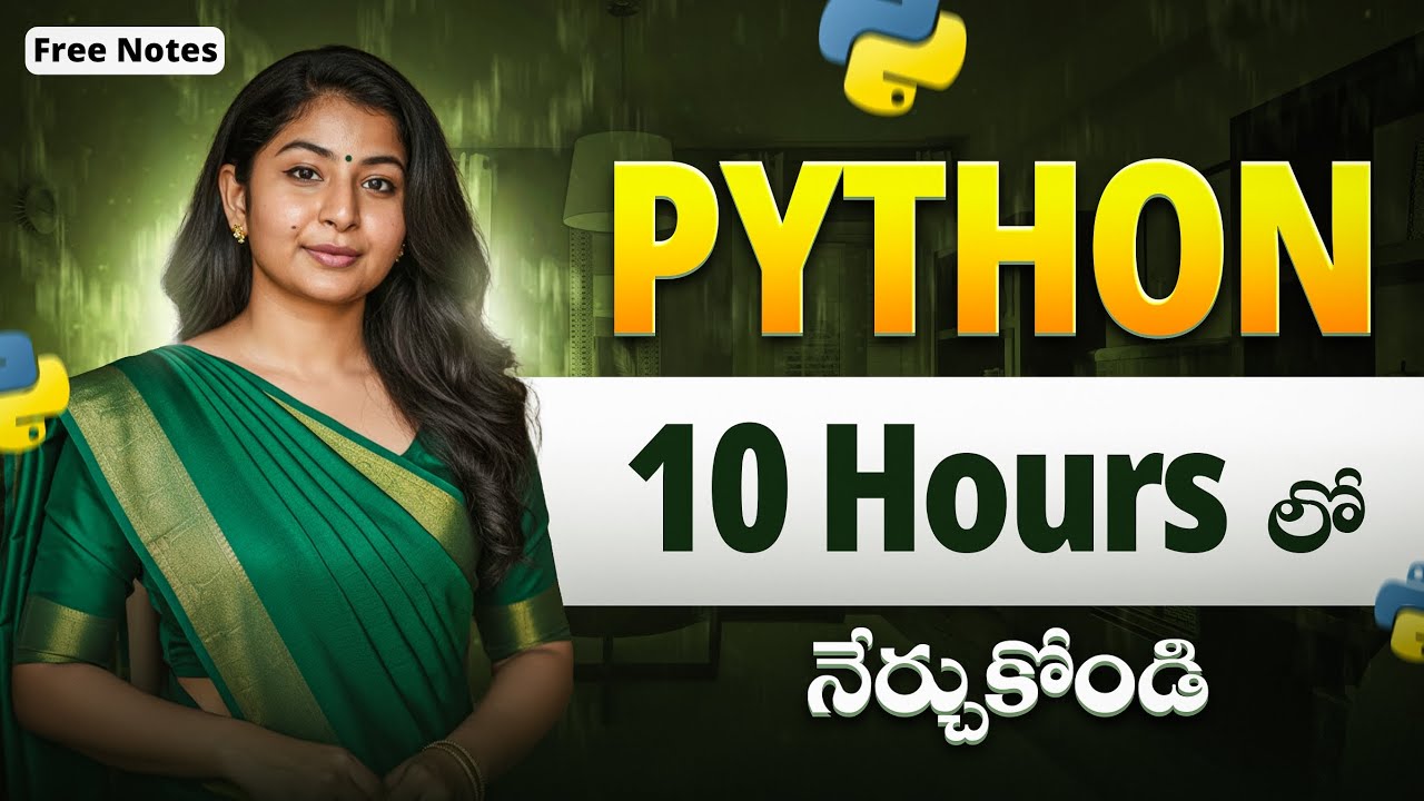 Python Full Course in *Telugu* |Zero to Hero by Rupa |one shot | 10 HOURS |  Female Tech 