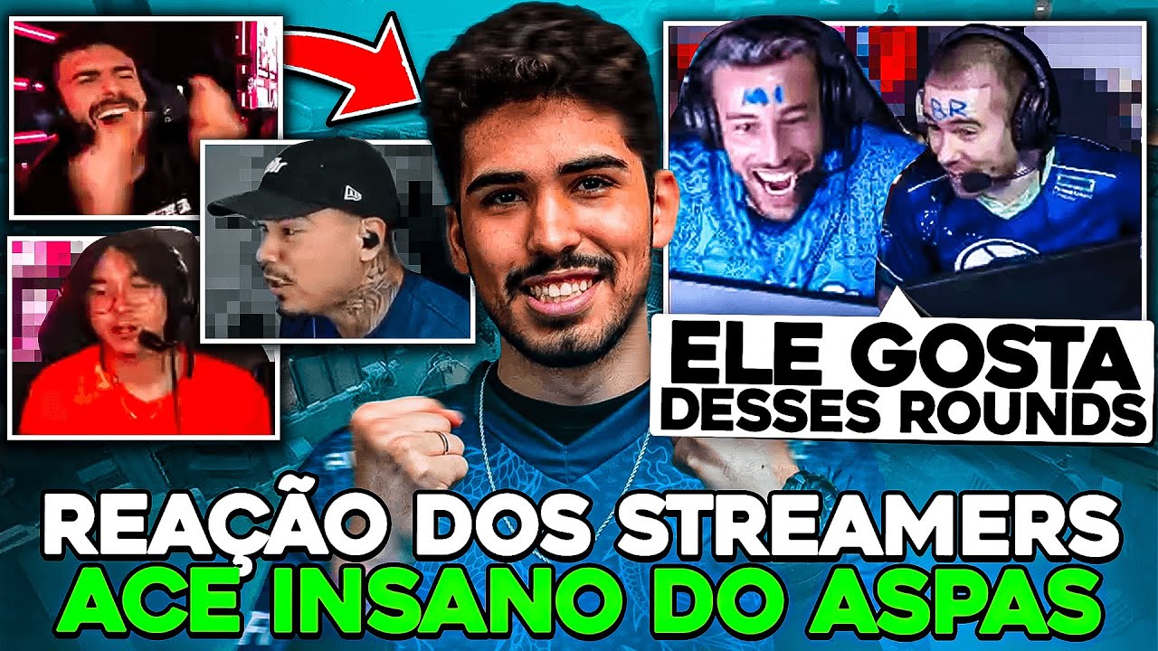 STREAMERS REAGINDO ao ACE INSANO do ASPAS contra KRU! (o final boss voltou!)