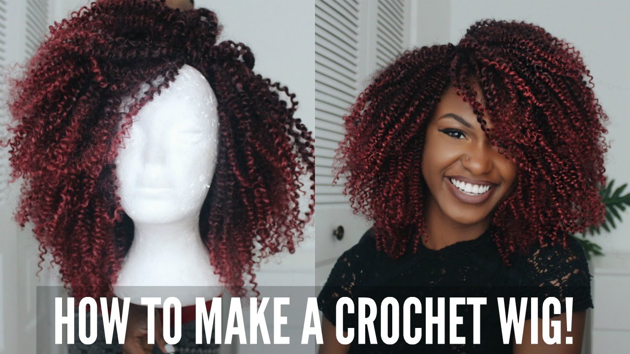 How to make a Ombre Burgundy Crochet Wig | Elevate Styles