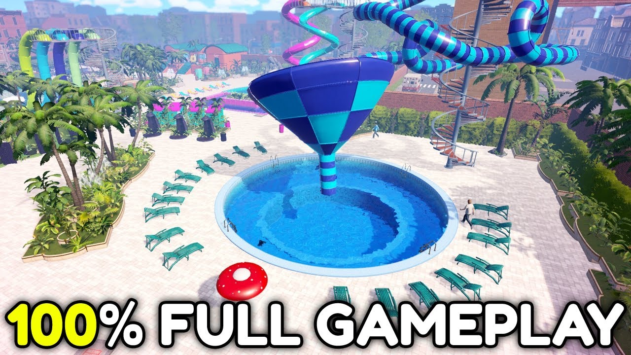 Im Playing 100% of Waterpark Simulator