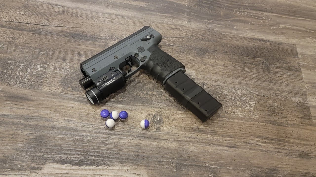 A great way to set up a Byrna HD or SD for Home Defense and night shooting steel