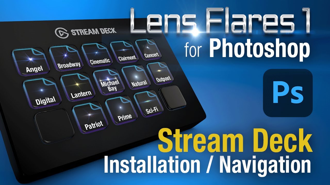 Photoshop Lens Flares for Stream Deck