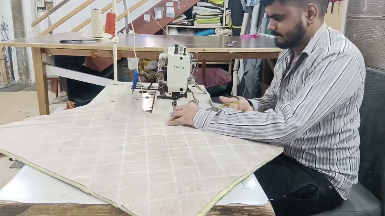Luxury Chester Sofa Stitching & Making | चेस्टर सोफा की सिलाई कैसे करें? 🧵🪡🛋️#youtube  #video #diy 