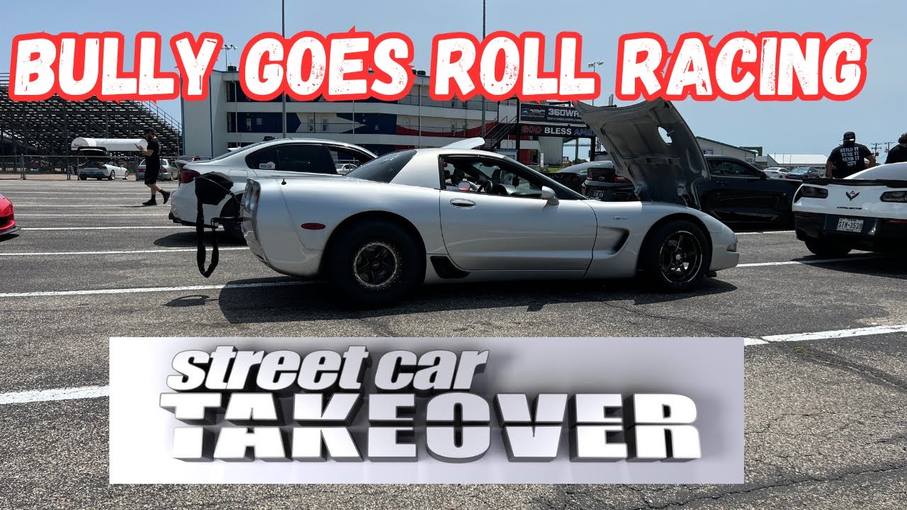Street Car Takeover Roll Racing in my 1400hp TH400 Turbo Corvette!