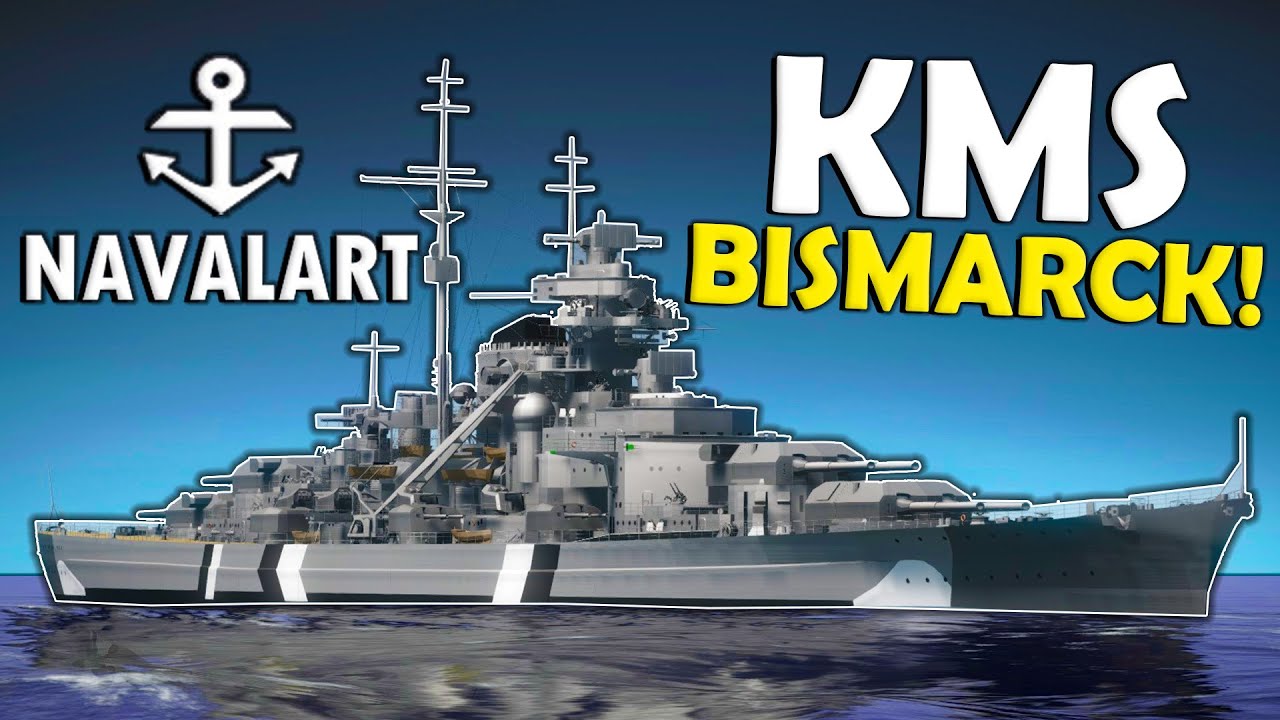 БИСМАРК УНИЧТОЖАЕТ ВОЕННЫЙ КОРАБЛЬ США! — Игровой процесс Naval Art