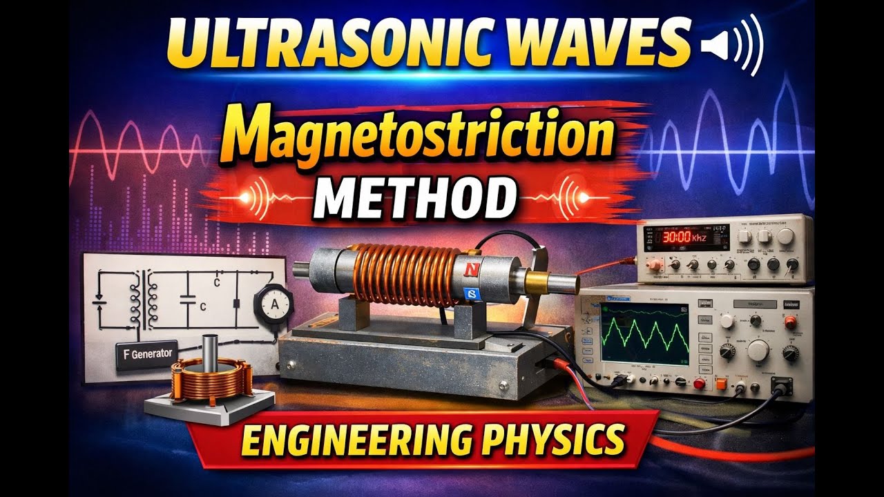 Magnetostriction Method Explained | Ultrasonic Waves Production | Easy Marathi