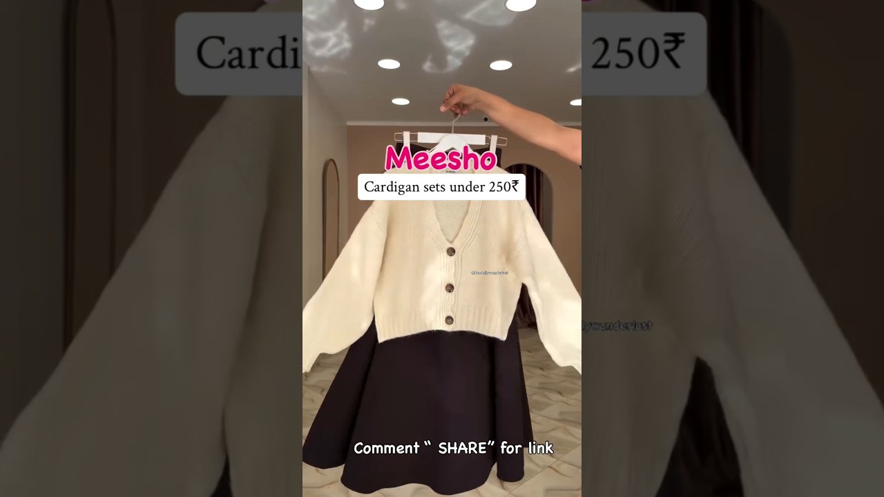 Meesho Winter Sets Under Budget 💸 | Cardigan Outfit Ideas 