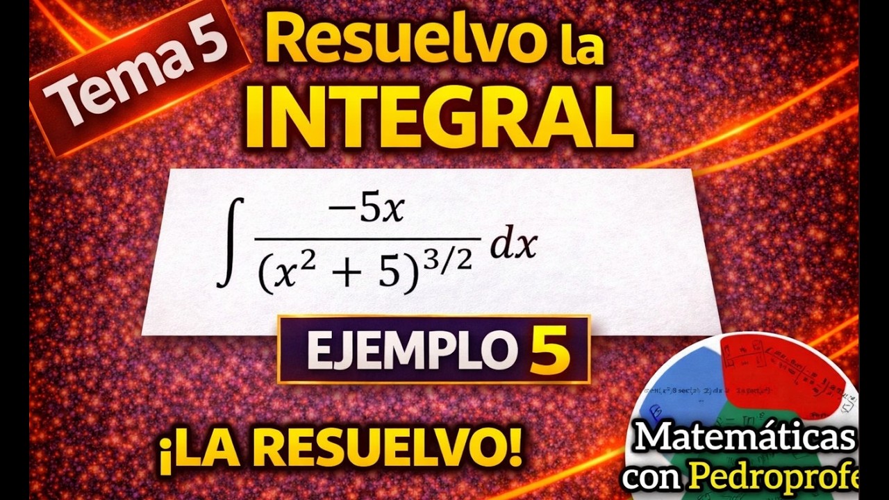 integral por sustitución ejemplo 3