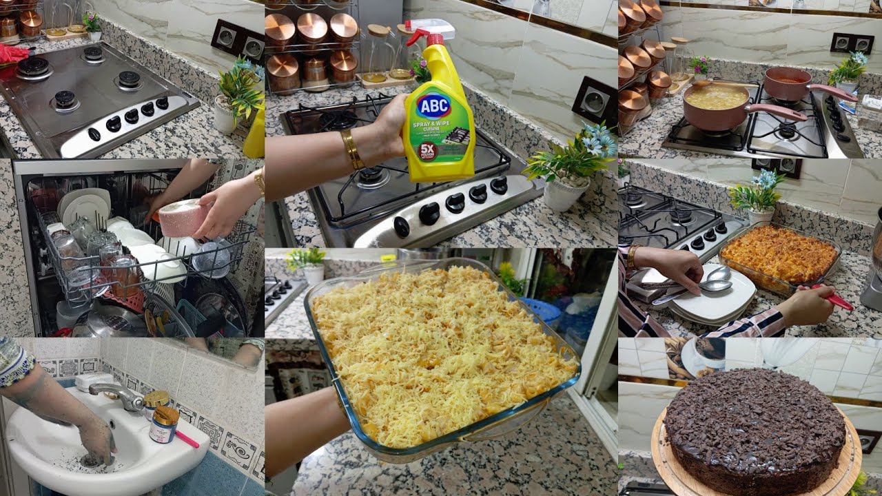 روتين مسائي من كل فن طرب ❤️ معروضة وتهليت فراسي🥰كيكة ديال تحميرة الوجه واعرة عجباتهم👌كراتان العشاء