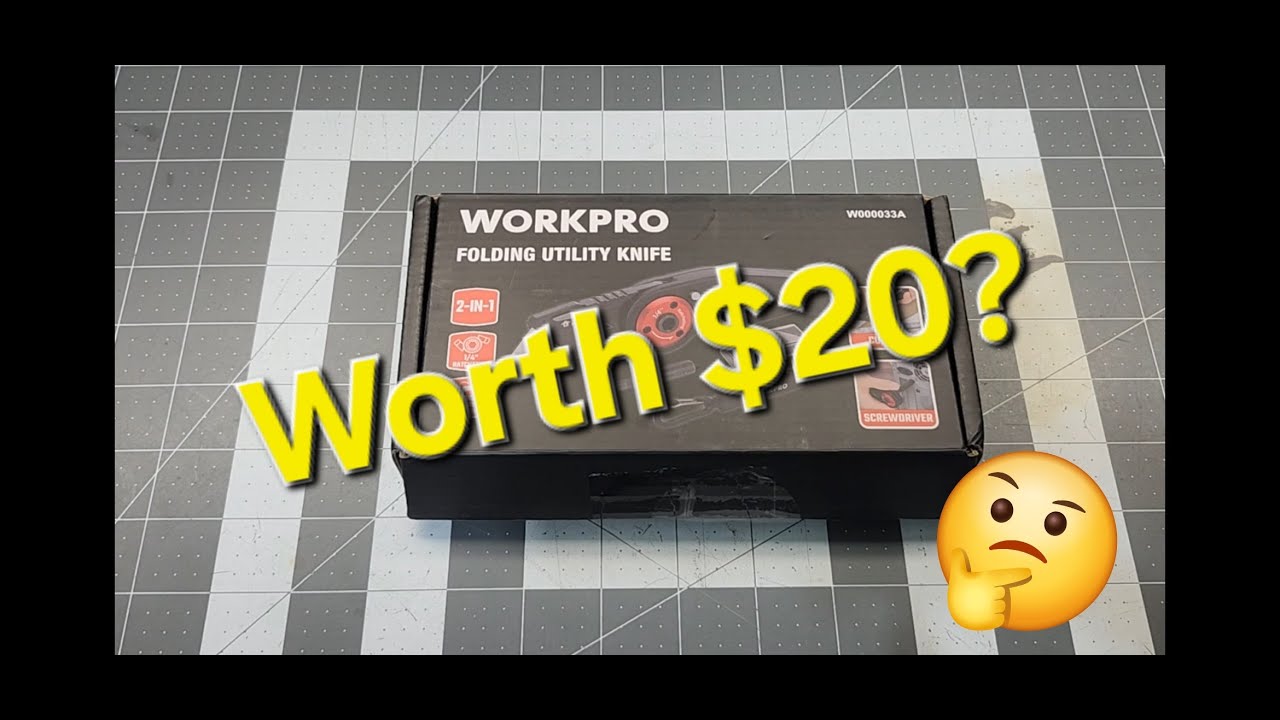 Первые впечатления от складного универсального ножа WORKPRO, многофункционального ножа 2-в-1 с тр...