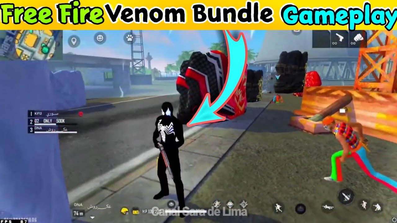 Free Fire x Venom Bundle Gameplay | Incubator An94 | Elite pass s42 | InBd Gaming |