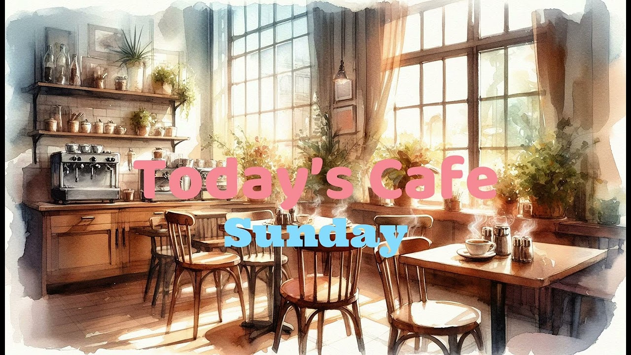 Morning Cafe Music ☕ Piano BGM｜Relaxing Coffee Shop Music｜Sun.
