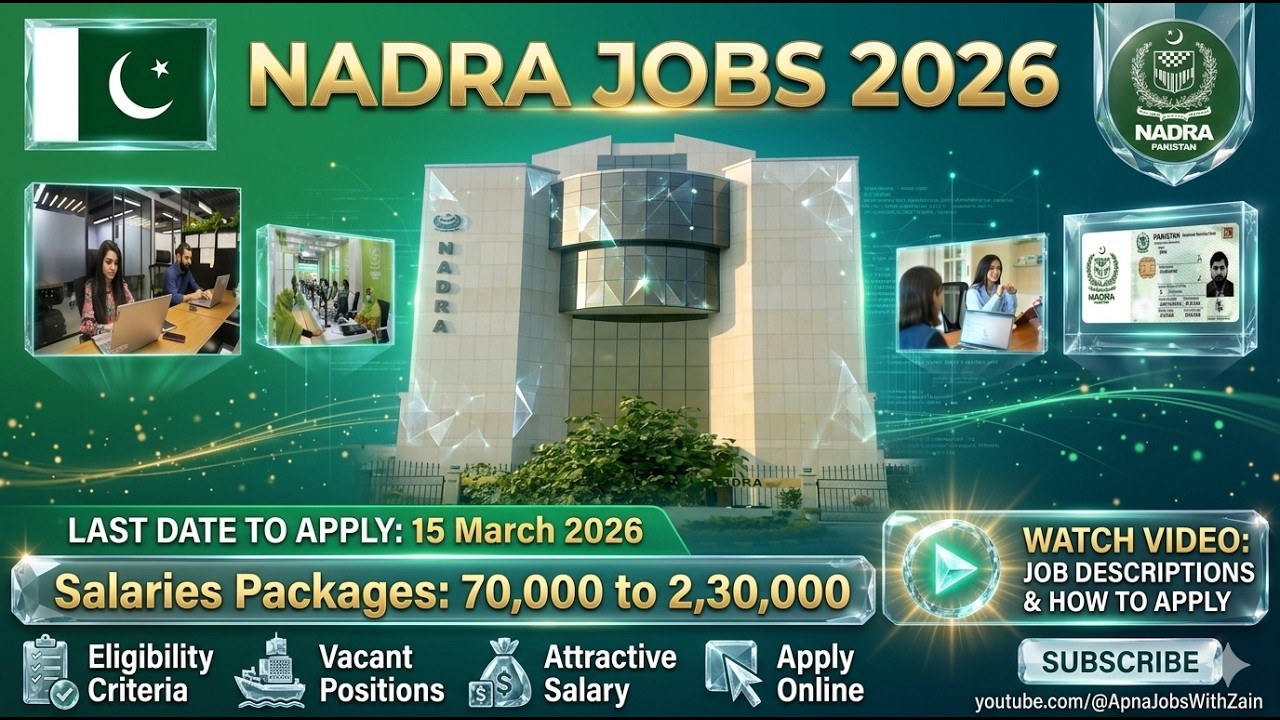 Latest NADRA Jobs 2026 – Limited Seats, Apply Now