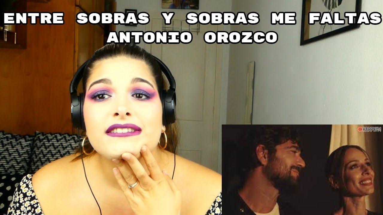 REACCIÓN: ENTRE SOBRAS Y SOBRAS ME FALTAS - ANTONIO OROZCO (letra) | Cristina Black & White