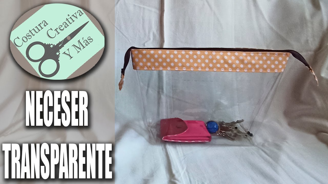 Como hacer 1🌸 NECESER  TRANSPARENTE TUTORIAL 🌸 PASO A PASO