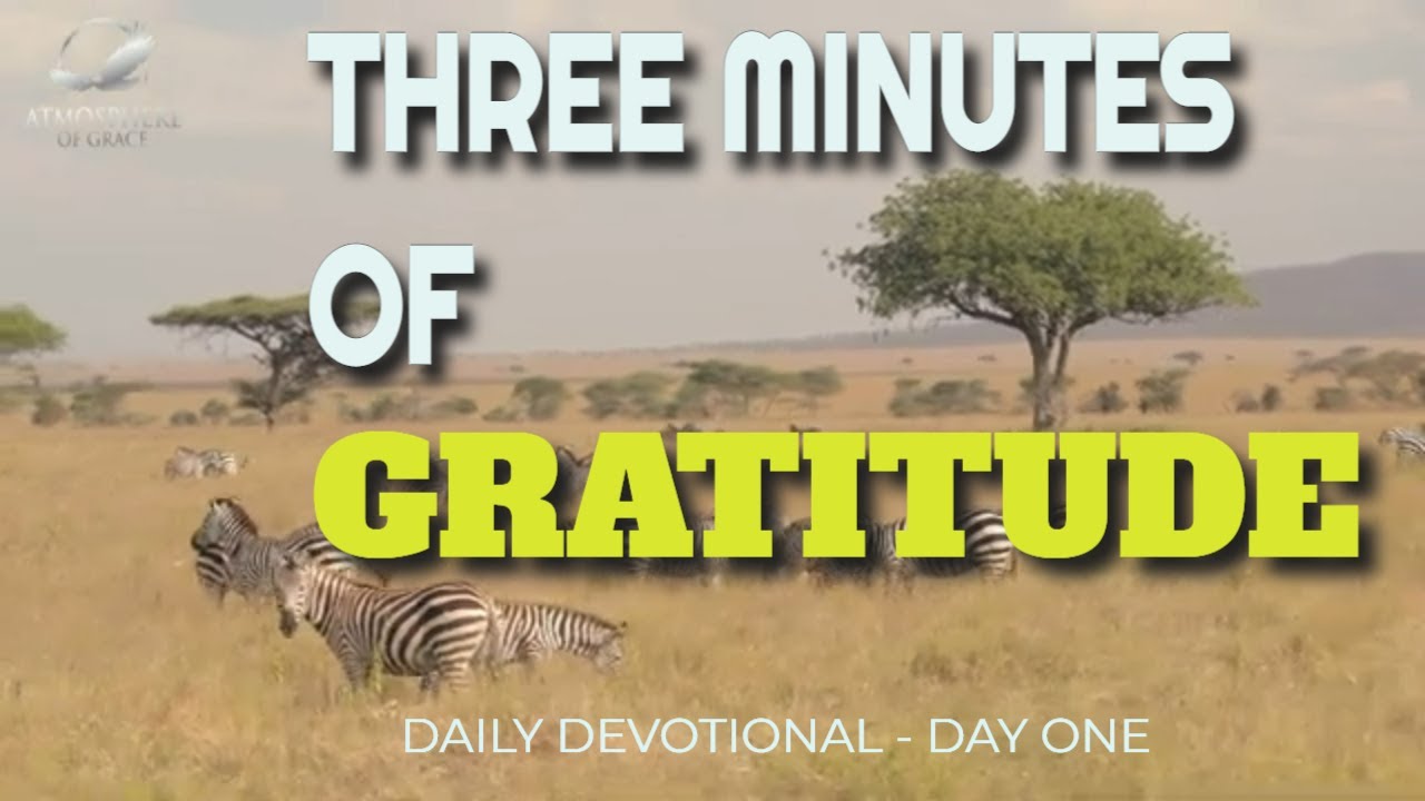 New Daily Devotional- 3 Minutes Gratitude Day 1