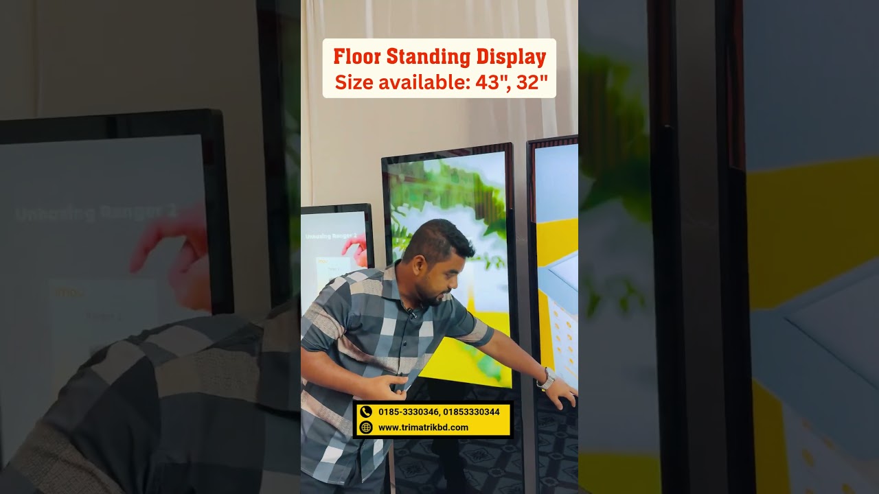 📺✨ Touch Floor Standing Signage Kiosk Display – Modern Display for Smart Businesses! 