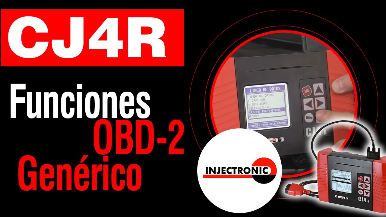 Aprende acceder al menú y funciones del programa OBD2 genérico del CJ4R, Prof. Marco A. Ballinas