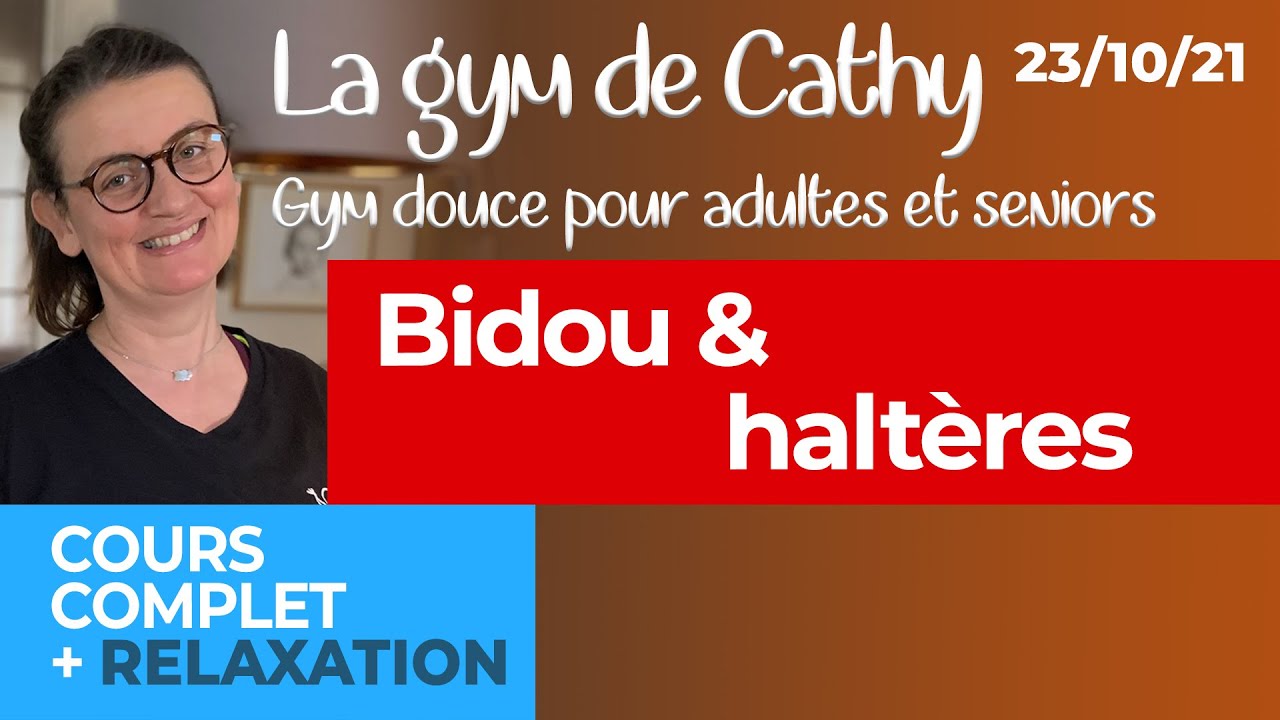23 octobre 2021: Cours de gym douce pour adultes: 2 en 1: Bidou & haltères.