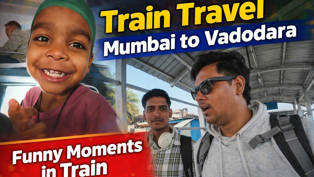 Unexpected Funny Moments in Train | Mumbai to Vadodara Journey