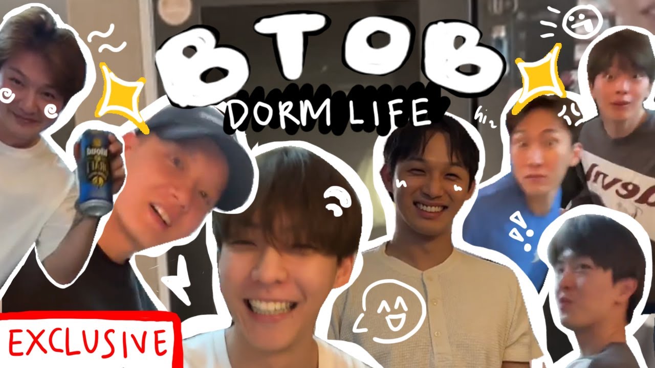 btob's dorm life if they were still living together