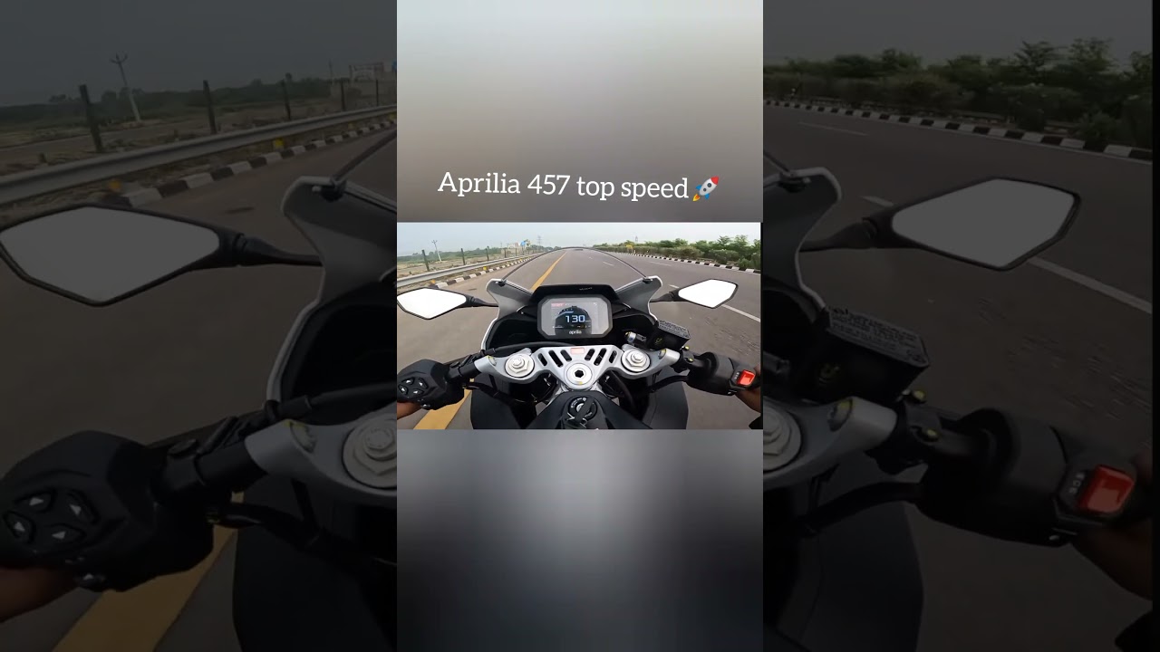 Aprilia rs 457 top speed 🚀🚀🚀