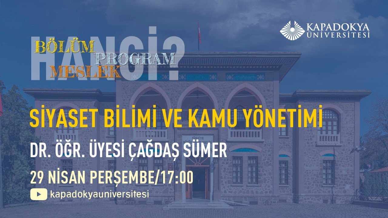 Hangi Bölüm, Program, Meslek?: Siyaset Bilimi ve Kamu Yönetimi