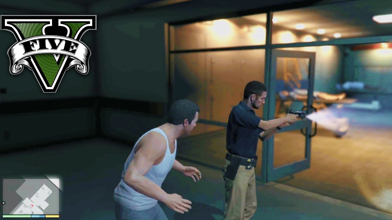 دخلت على المشفى بلغلط : تختيم قراند5 الهروب من المشفى : gta5