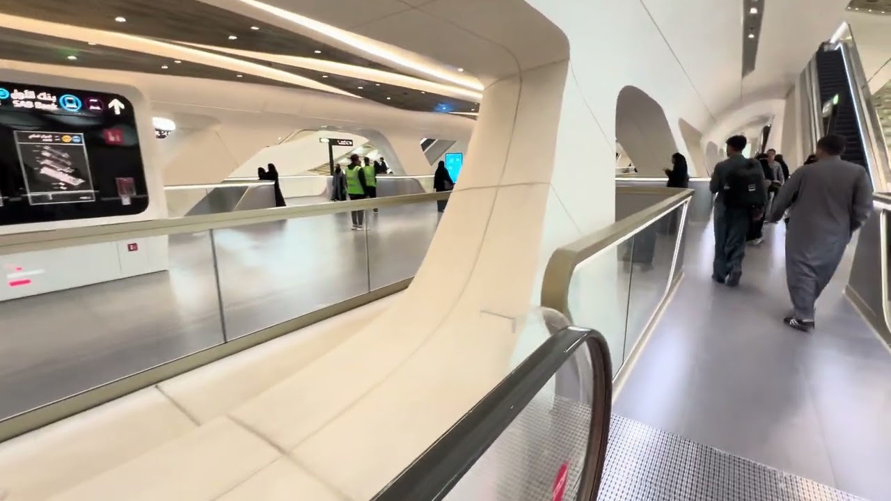 Riyadh Metro from Airport to Dr Sulaiman station (blue line)