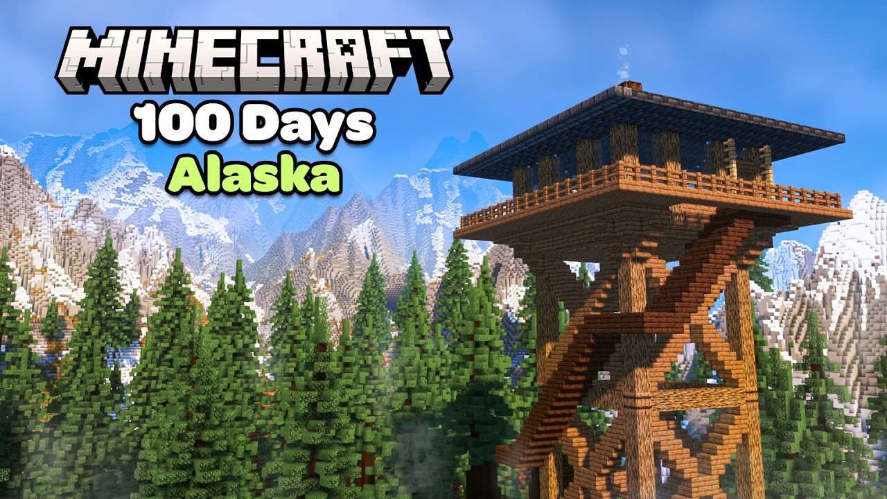I Spent 100 Days in Alaska in Minecraft