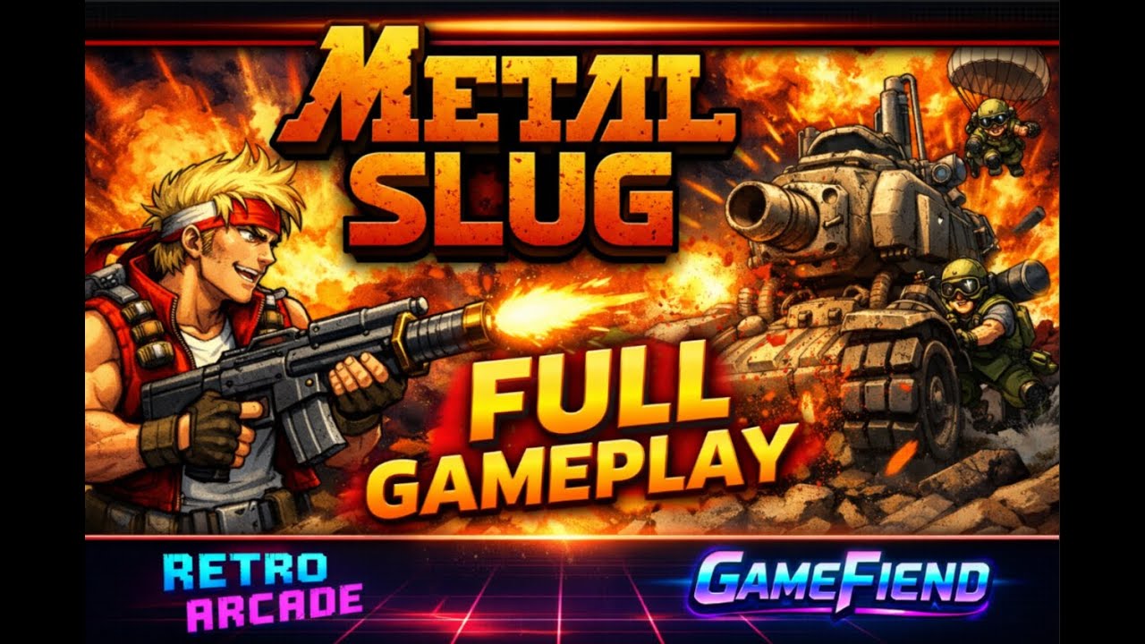 Metal Slug Full Gameplay (No Commentary) | Retro Arcade | GameFiend