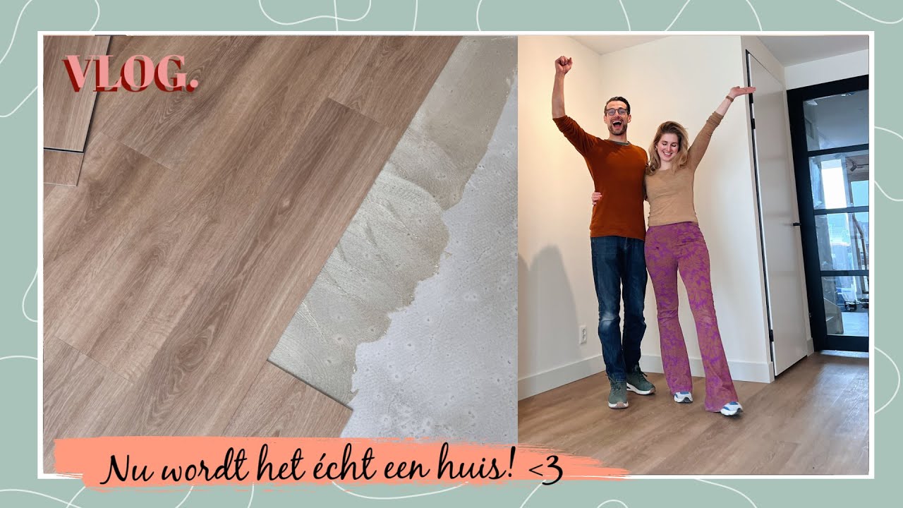 PRACHTIGE PVC VLOER WORDT GELEGD! 😍 Verhuisvlog #6 | Sarah Rebecca