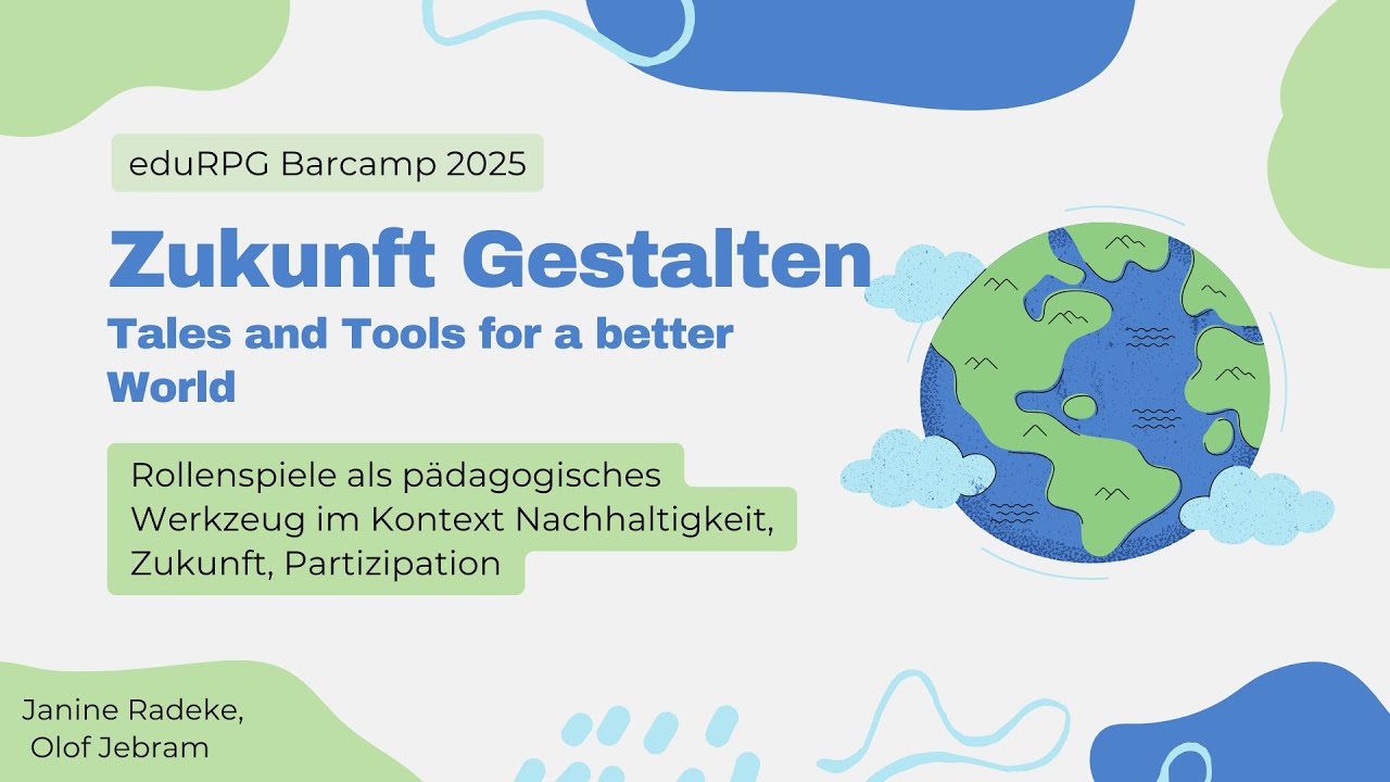 Vortrag - Rollenspiele als pädagogisches Werkzeug im Kontext Nachhaltigkeit, Zukunft, Partizipation