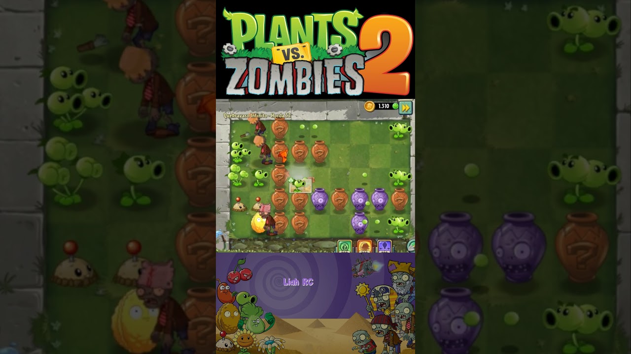 Plants vs Zombies 2 Vasebraker 32 | Liah RC #shorts #liahrc #liahrcgameplay #pvz2 #plantsvszombies