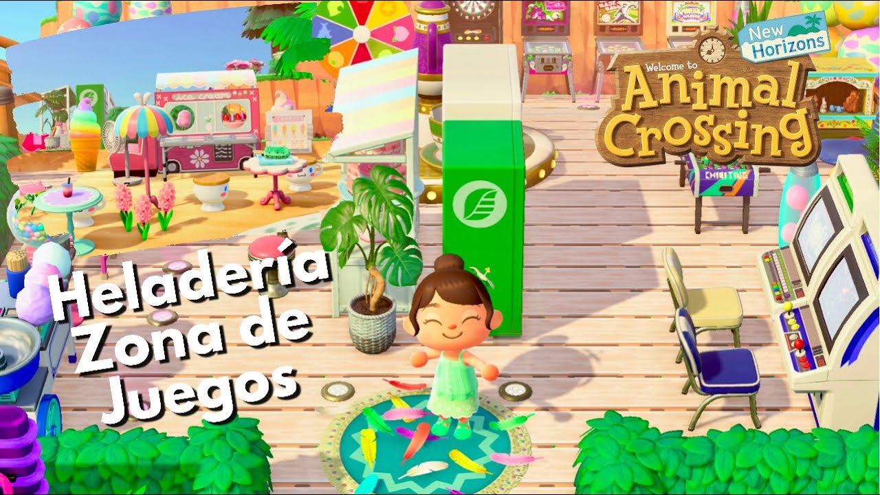 Nueva Zona de JUEGOS y HELADERÍA Speed Build | Animal Crossing New Horizons
