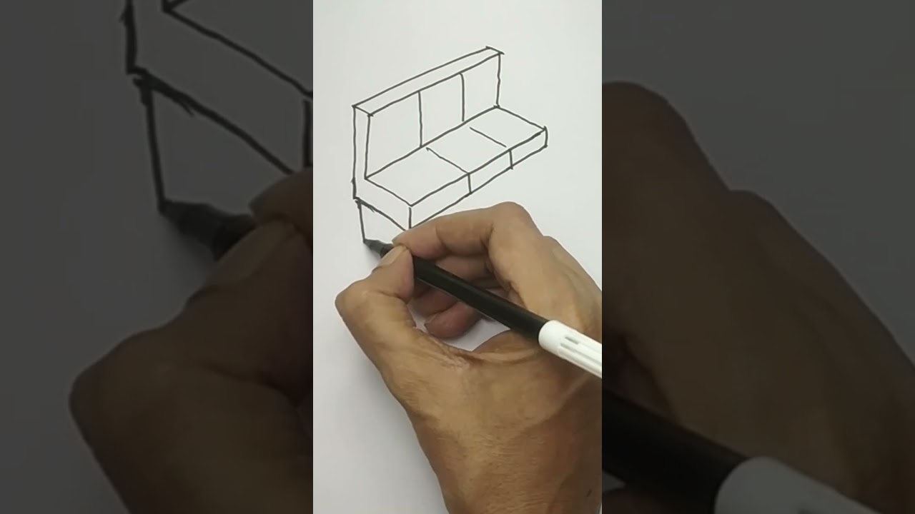 Draw a sofa set easy