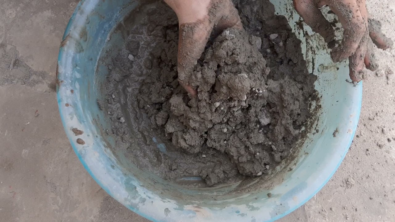 ASMR:Pure cement mouthwatering water crumbling #crumbling #oddlysatisfying #sandcementasmr #puresand