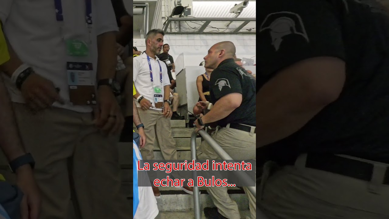 La discusi&oacute;n entre periodista de ESPN, Federico Bulos, y la seguridad del estadio! #espn #argentina