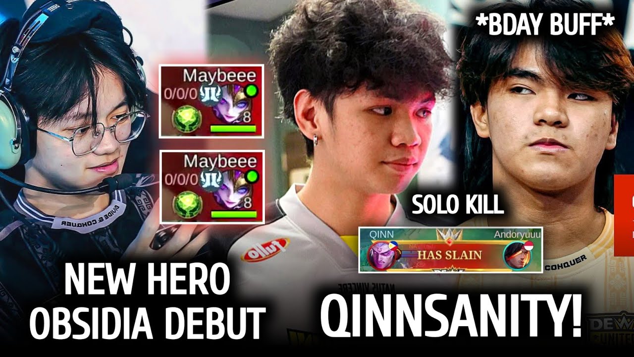 QINNSANITY! OBSIDIA DEBUT in MPL ID |  BIRTHDAY BOY QINN SOLO KILLING ANDORYUU, GOING WILD VS NAVI