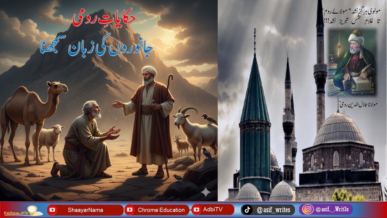Molana Rumi Hakayat Janwaron Ki Zuban Samjna|Moralstories|rumi arts and crafts|Life changing stories