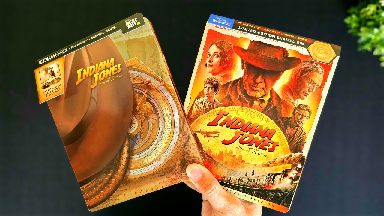Indiana Jones and the Dial of Destiny Steelbook 4K UltraHD Blu-ray Unboxing | Disc Menu Reveal