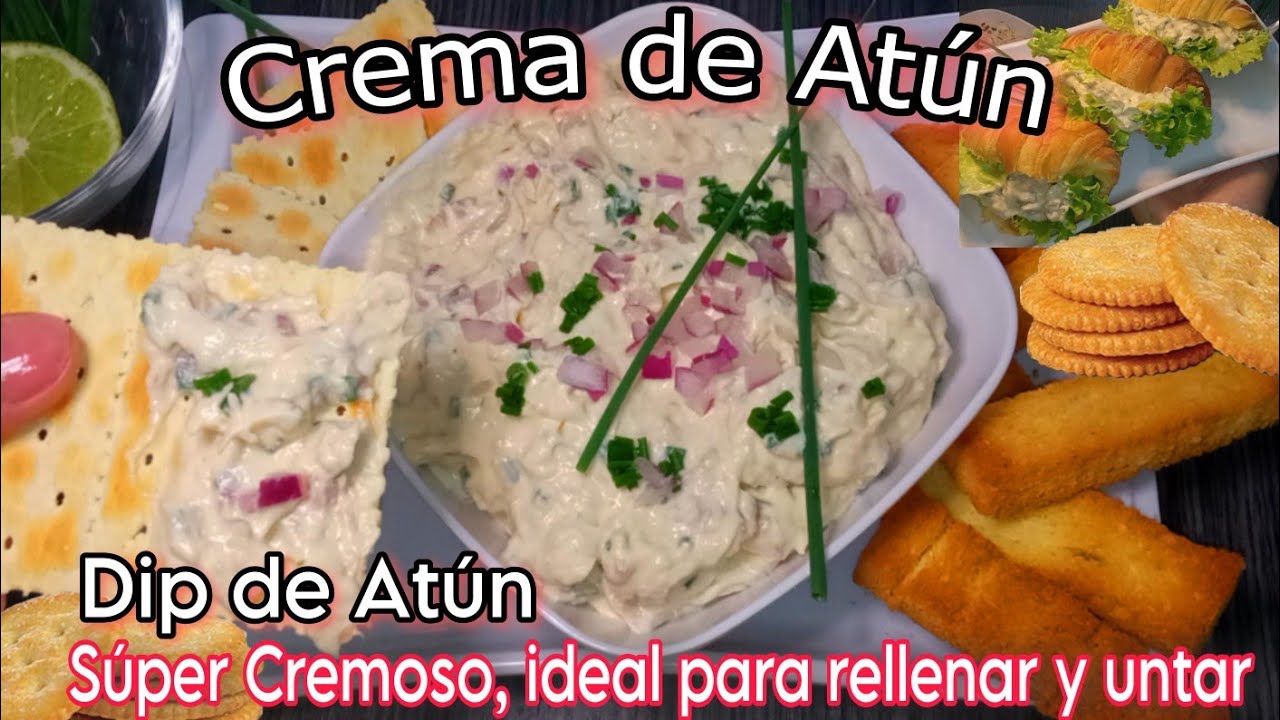 Crema de Atún para Fiestas | Receta rápida de Dip de Atún‼️Ideas de #Pasapalos #pasabocas #bocaditos