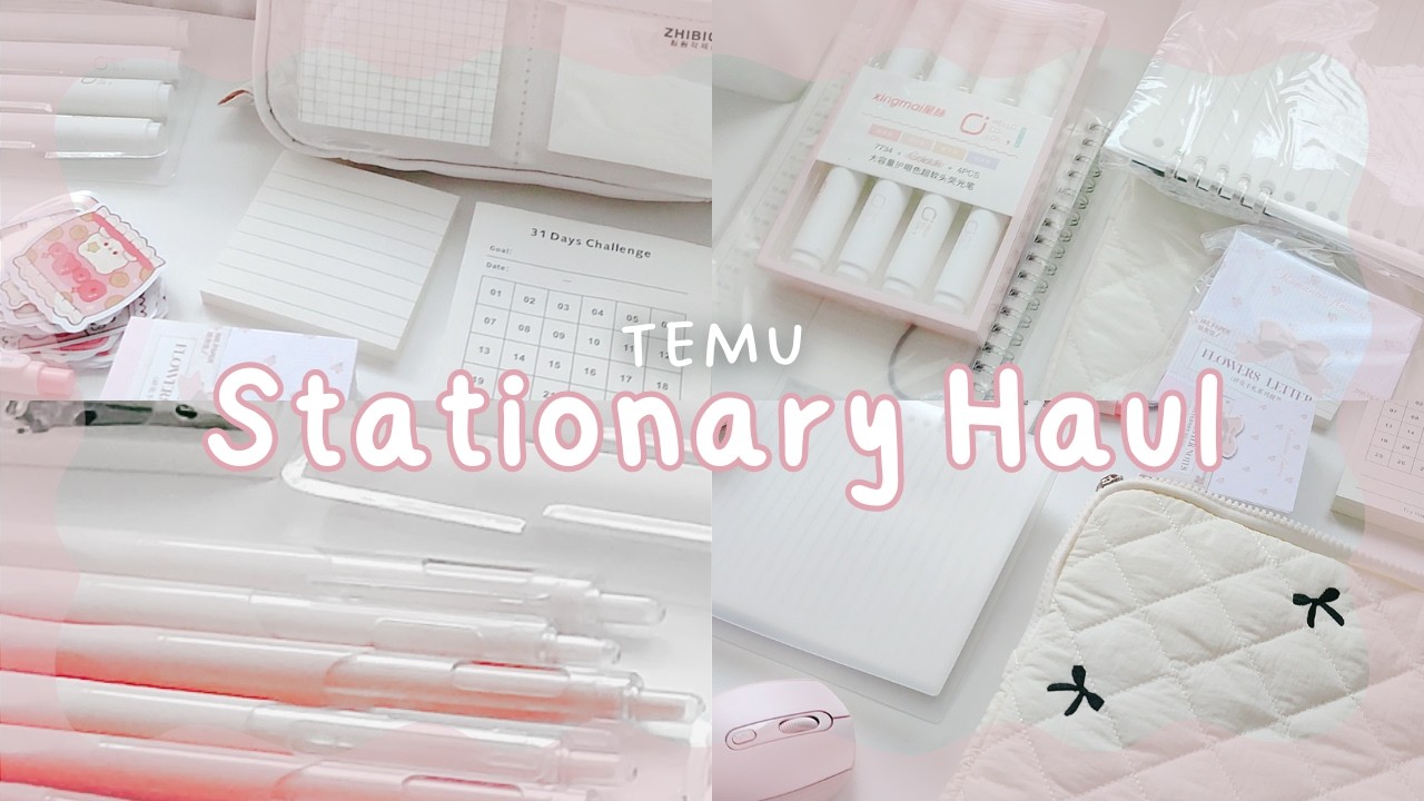 Stationery Haul | Temu school supplies 🕮 𐙚