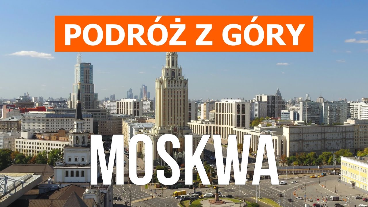 Moskwa z drona | wideo 4k | Rosja, Moskwa z g&oacute;ry