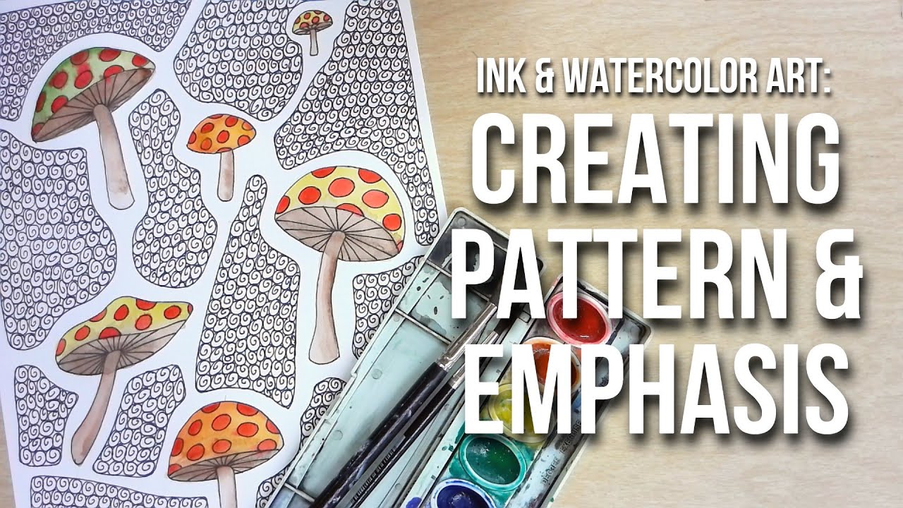 Ink & Watercolor Drawing: Emphasis and Pattern Project