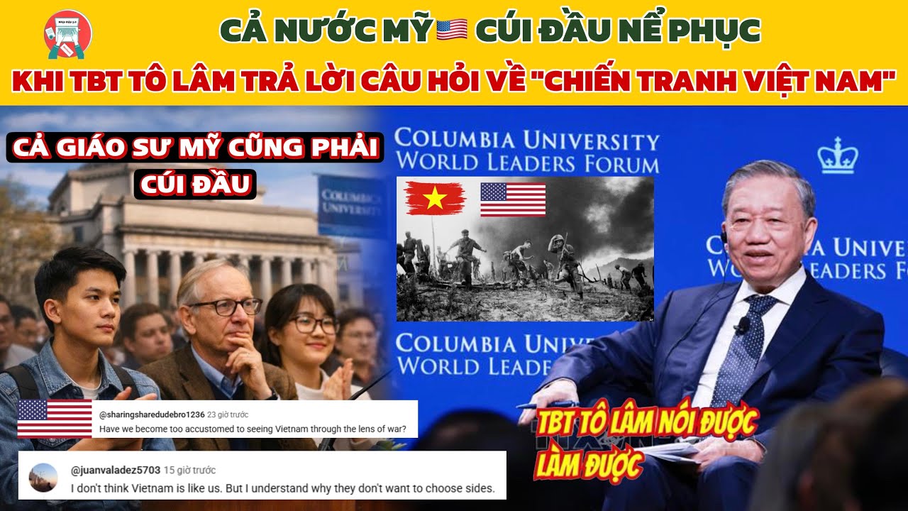 🔥Phóng Viên, Giáo Sư Và Sinh Viên Mỹ NỂ PHỤC Khi TBT TÔ LÂM Trả Lời Thẳng Câu Hỏi Về Chiến Tranh