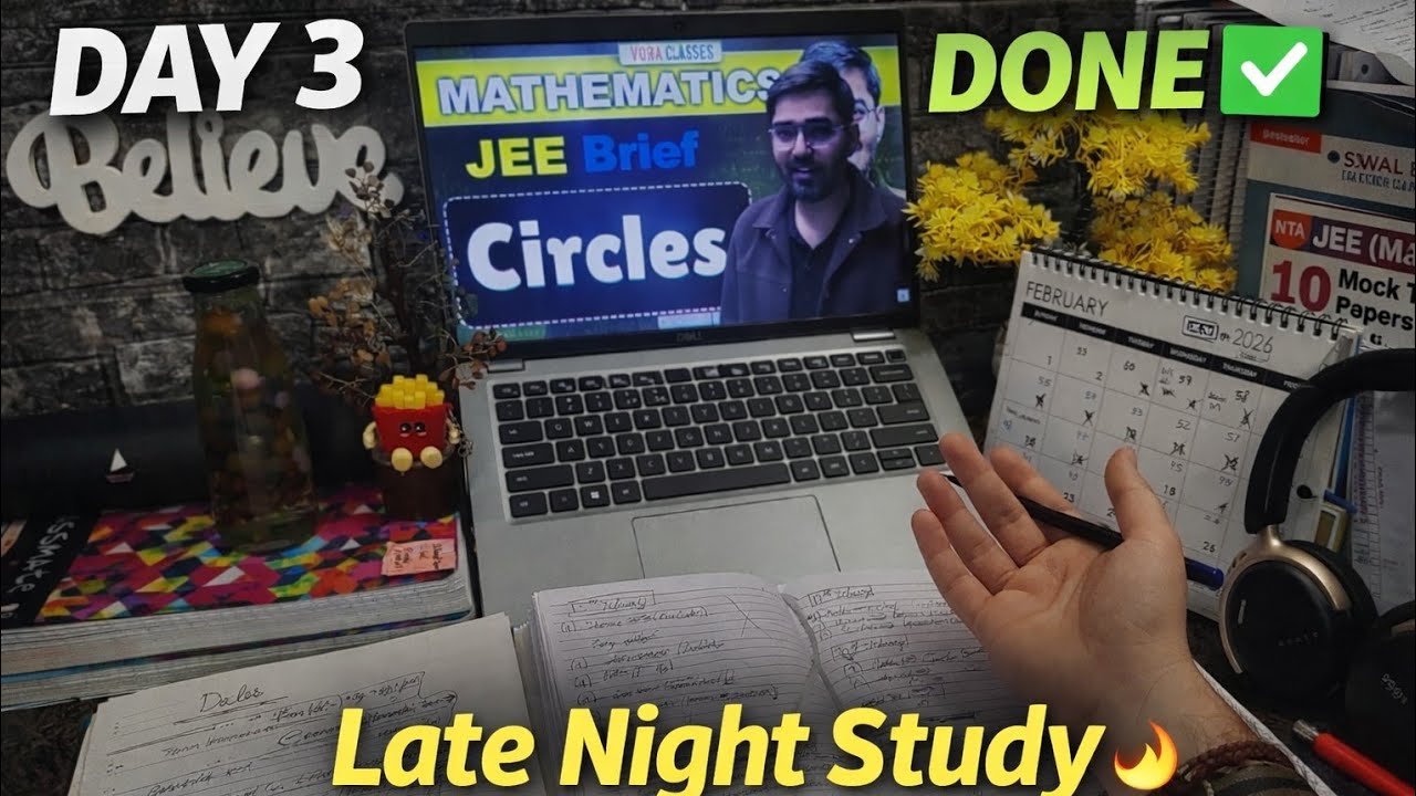Day 3 Done ✅ | Late Night Study Comeback 🔥