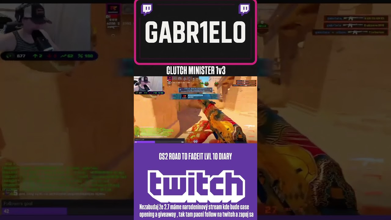 CLUTCH MINISTER #cs2 #csgo #cs2overpass #twitch #counterstrike #streamer #onetap #gaming #csgoclips