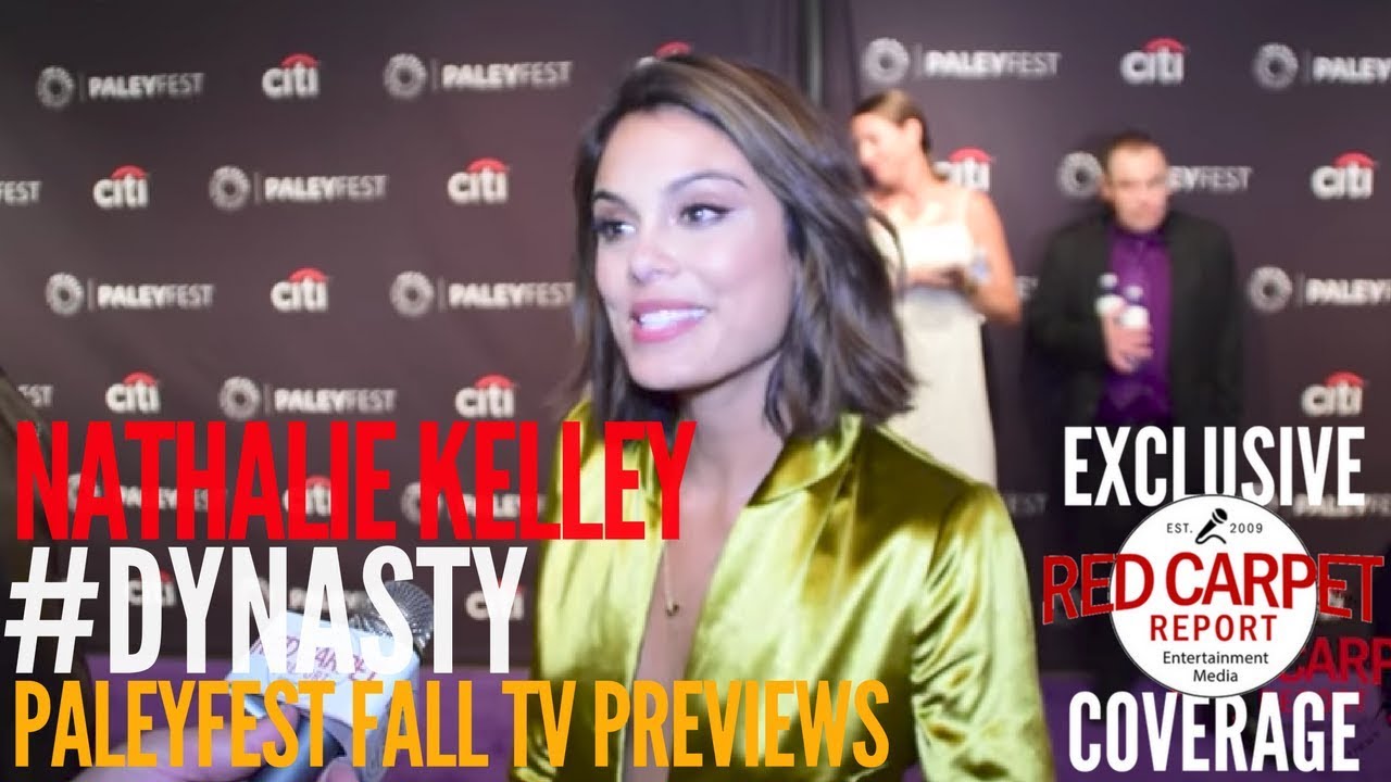 Nathalie Kelley #Dynasty interviewed at The CW series 'Dynasty' preview at PaleyFest